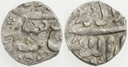 SAFAVID: 'Abbas I, 1588-1629, AR bisti (0.77g), Isfahan, AH1036, A-B2637, struck from dies meant for much larger denominations, EF, RR. 
Estimate: US...