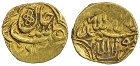 SHAYBANID: 'Abd Allah II, 1583-1598, AV 1/12 Indian mohur (0.93g), [Badakhshan], ND, A-2994, VF.
Estimate: USD 100 - 130