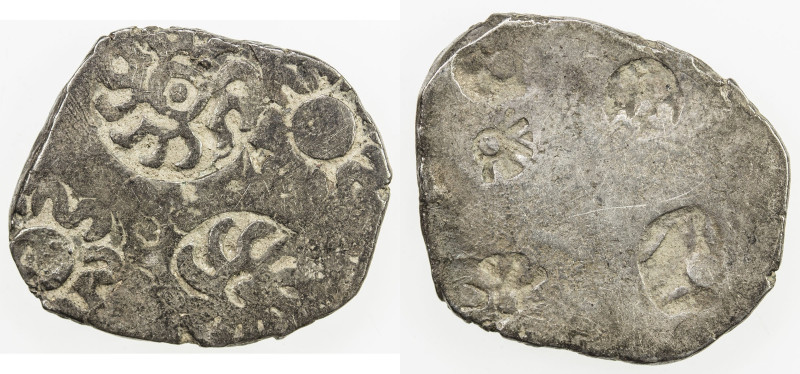 KASHI: Punchmarked series, ca. 525-465 BC, AR vimshatika (4.62g), Ra-800/801, 5 ...