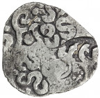 KASHI: Punchmarked series, ca. 525-465 BC, AR vimshatika (4.57g), Ra-862, 2 banker's marks on the reverse and one on obverse, VF.
Estimate: USD 70 - ...