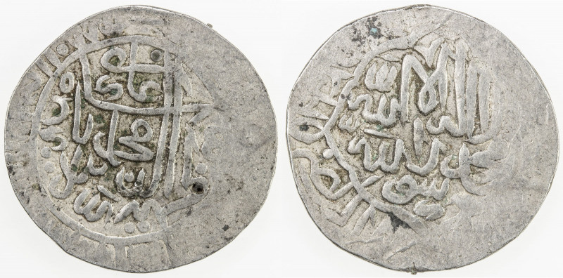 MUGHAL: Babur, 1504-1530, AR shahrukhi (4.61g), NM, AH[93]4, Rahman-55var, A-246...