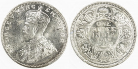 BRITISH INDIA: George V, 1910-1936, AR rupee, 1919(b), KM-524, S&W-8.47, Prid-225, a lovely example! PCGS graded MS63.
Estimate: USD 75 - 100
