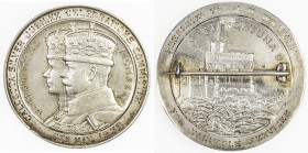 BRITISH INDIA: George V, 1910-1936, AR medal (25.12g), 1935, BHM-4249, 39mm, issued by the Calcutta Silver Jubilee Celebrations Committee to J. H. Wat...