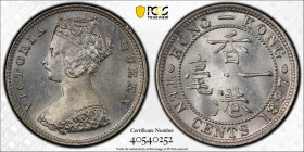 HONG KONG: Victoria, 1840-1901, AR 10 cents, 1897, KM-6.3, PCGS graded MS63.
Estimate: USD 60 - 80