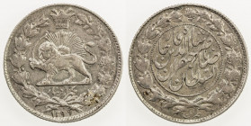 IRAN: Nasir al-Din Shah, 1848-1896, AR 1000 dinars, AH1299, KM-900, Y-11a, better date, EF-AU, S. 
Estimate: USD 90 - 130