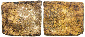 MONGOLIA: tea money, Opitz pg. 340 (plate example), 80x72mm, a very old and rare piece of tea money, uninscribed, Fine, ex Charles Opitz Collection. I...