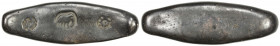 THAILAND: Lanna Kingdom, 17-19th Centuries, BI ingot (31.41g), so called "leech money", with elephant and chakra stamps, Fine.
Estimate: USD 60 - 80