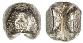 THAILAND: Rama IV, 1851-1868, AR 2 baht (30.51g), Cr-138, "bullet money" (pot duang), chakra and mongkut countermarks, VF, S, ex Dr. Axel Wahlstedt Co...