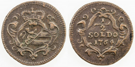 GORIZIA: Maria Theresa, 1740-1780, AE ½ soldo, 1764, KM-10, well struck, VF, ex Wolfgang Schuster Collection. 
Estimate: USD 60 - 90