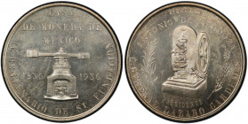 MEXICO: Estados Unidos, AR medal, 1936, Grove II-490A, 38mm, silver medal struck to celebrate the Fourth Century of Operation of the Mexico City Mint ...