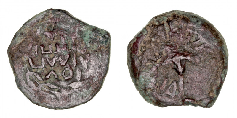 Monedas Antiguas
Judea
Antonio Felix
Prutah. AE. (52-59 d.C.). Prefectos y Pr...