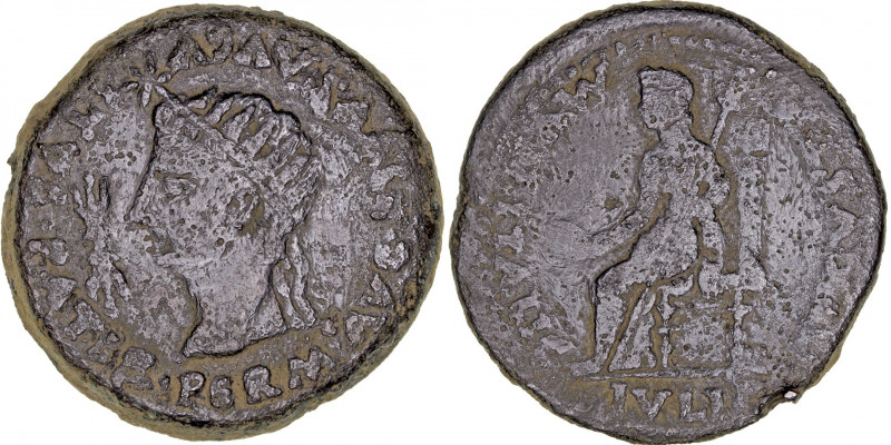 Monedas de la Hispania Antigua
Italica, Santiponce (Sevilla)
Dupondio. AE. (14...