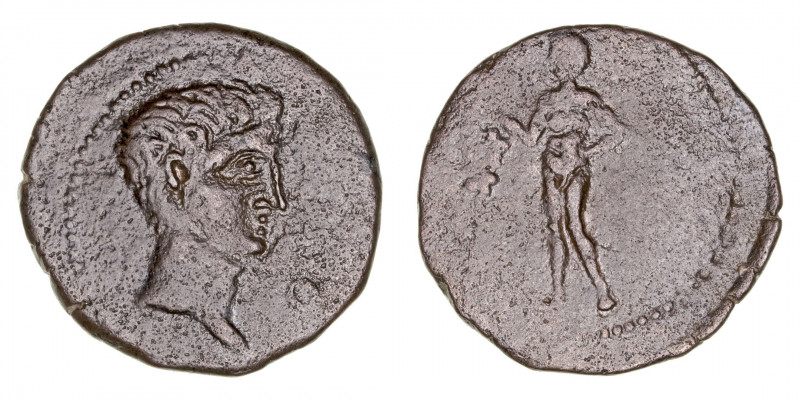Monedas de la Hispania Antigua
Oset, San Juan de Aznalfarache (Sevilla)
As. AE...