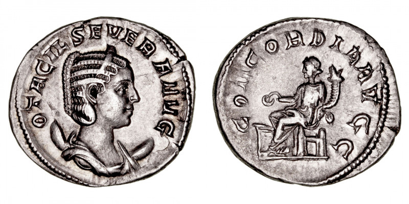 Imperio Romano
Otacilia Severa, esposa de Filipo I
Antoniniano. AR. Roma. R/CO...