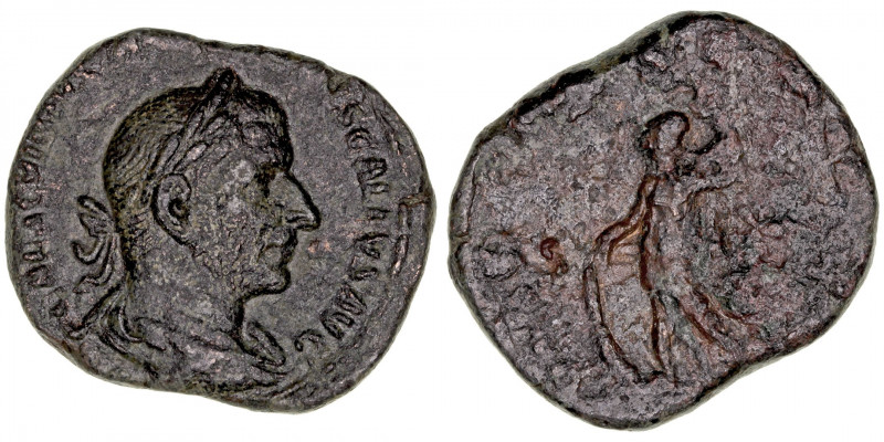 Imperio Romano
Treboniano Galo
Sestercio. AE. Roma. (251-253). R/(VIRTVS AVGG....