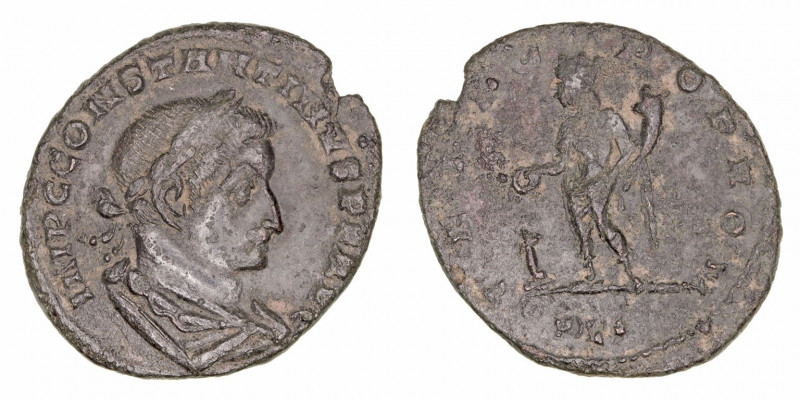 Imperio Romano
Constantino Magno
Follis. AE. (317-337). R/GENIO POP. ROM., en ...