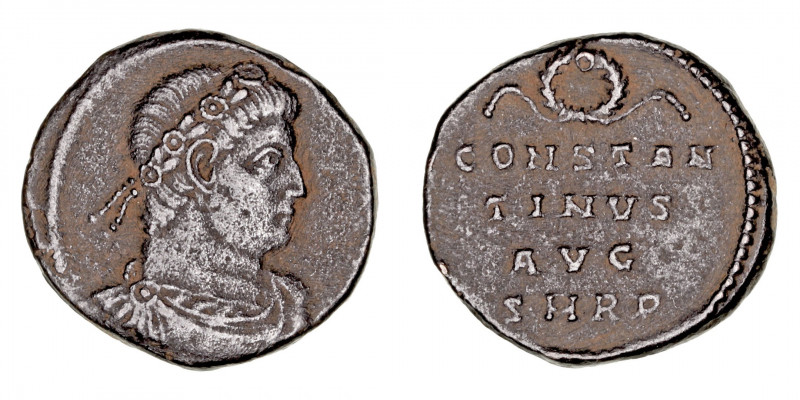 Imperio Romano
Constantino Magno
Follis. AE. Roma. (317-337). A/Busto laureado...