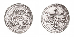 Monedas Árabes
Imperio Almorávide
Alí ben Yusuf
Quirate. AR. Con Tasfín. 0.95g. V.1827. MBC+.