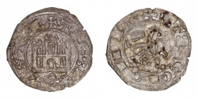 Monedas Medievales
Corona Castellano Leonesa
Alfonso X
Maravedí Prieto. VE. Marca de ceca creciente. Con creciente hacia abajo bajo el castillo. 0....