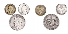Monedas Extranjeras
Cuba
Lote de 3 monedas. AE/CuNi. Centavo 1953 y 1958 y 20 Centavos 1968. KM.26, 30 y 31. MBC.