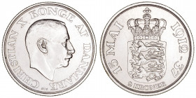 Monedas Extranjeras
Dinamarca
2 Coronas. AR. 1937. 25 Aniversario de reinado de Christian X. 15.02g. KM.830. EBC-.
