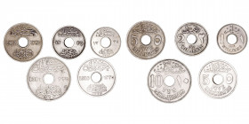 Monedas Extranjeras
Egipto
Lote de 5 monedas. CuNi. Millieme 1917, 2 Milliemes 1917, 5 Milliemes 1916 y 1917 y 10 Milliemes 1917. KM.313/316. MBC- a...