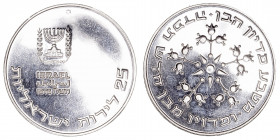 Monedas Extranjeras
Israel
25 Lirot. AR. 1976. Pidyon Haben (7th Edition). 30.13g. KM.86. EBC-.