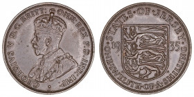 Monedas Extranjeras
Jersey Jorge V
1/12 Shilling. AE. 1935. 9.38g. KM.16. MBC.