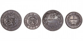 Monedas Extranjeras
Luxemburgo
Lote de 2 monedas. AE. 5 y 10 Céntimos 1855 A. KM.22.2 y 23.2. MBC+ a BC+.