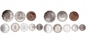 Monedas Extranjeras
Malta
Serie 8 valores 1972. AE/CuNi/Al. 2, 3 y 5 Mils y 1, 2, 5, 10 y 50 Cents. KM.5/12. SC- a EBC.