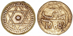 Monedas Extranjeras
Marruecos
4 Felús. AE. Fez. 1288 H. Mohammed IV. 12.53g. KM.166.1. Dorada. MBC.