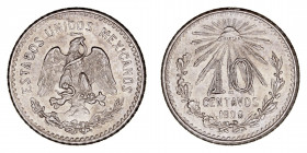 Monedas Extranjeras
México
10 Centavos. AR. 1909 M. 2.50g. KM.428. Conserva restos de brillo original. EBC.