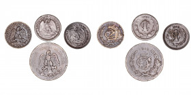 Monedas Extranjeras
México
Lote de 4 monedas. AE. Centavo 1903 (2), 2 y 5 Céntimos 1915. KM.394, 420 y 422. MBC a BC-.