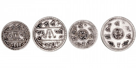 Monedas Extranjeras
Nepal
Lote de 2 monedas. AR. 1/4 y 1/2 Mohar 1833 (1911). KM.644 y 649. MBC.