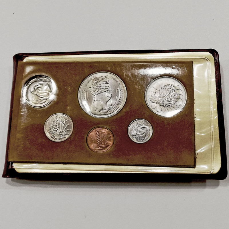 Monedas Extranjeras
Singapur
Set 1976 (6 valores). AE/CuNi. 1, 5, 10, 20 y 50 ...