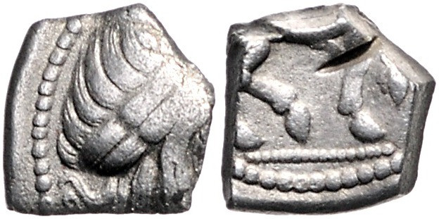 GRIECHENLAND, MAKEDONIEN. Philipp II., 359-336 v.Chr., AR Hacksilber aus AR Tetr...