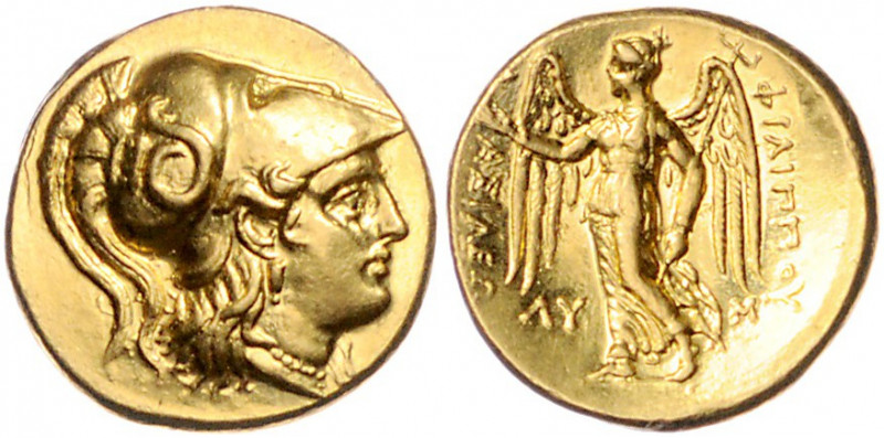 GRIECHENLAND, MAKEDONIEN. Philipp III., 323-317 v.Chr., AV Stater (323-320), Bab...