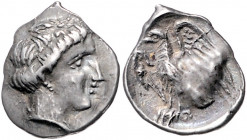 *GRIECHENLAND, ELIS / Stadt Olympia, AR Hemidrachme (312-271 v.Chr.). Kopf der Nymphe Olympia r. Rs.Adler mit geöffneten Flügeln, l. schauend. 2,9g.
...