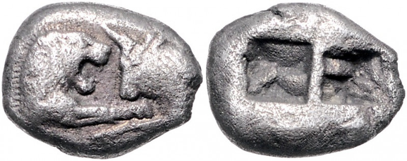 KLEINASIEN, LYDIEN. Krösus, 560-546 v.Chr., AR Doppelsiglos, MzSt. Sardeis. Zwei...