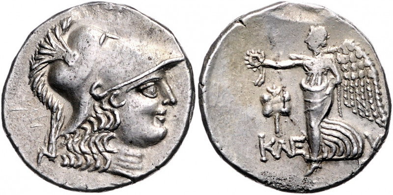 KLEINASIEN, PAMPHYLIEN / Stadt Side, AR Tetradrachme (183-175 v.Chr.). Kopf Athe...