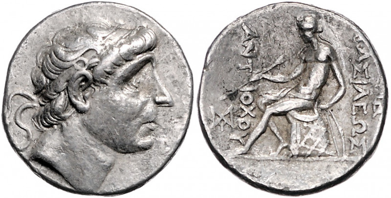 SYRIEN, Antiochos I., 280-261 v.Chr., AR Tetradrachme. Diad. älteres Gesicht. Rs...
