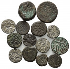ALTORIENTALEN, Lot von 4 Silber- und 12 Kupfermünzen Sultanat von Delhi, Shahi-Königreich, Ceylon 13.-15.Jh. und andere. Alle unbestimmt.
16 Stk., me...