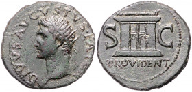 RÖMISCHES REICH, Augustus, 27 v.-14 n.Chr., posthum unter Tiberius, 14-37, AE Dupondius, Rom. Augustuskopf mit Strahlenkrone l. Rs.Altar zwischen SC, ...