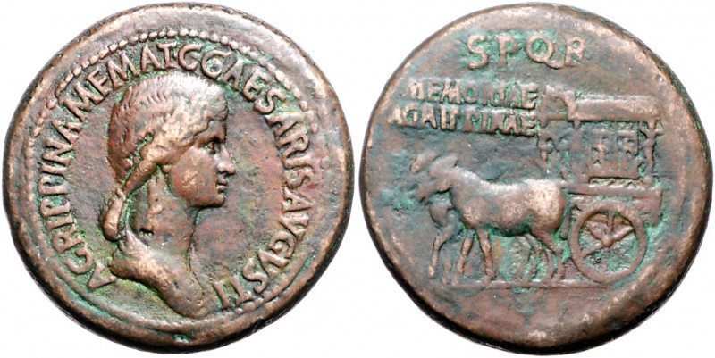 RÖMISCHES REICH, Agrippina Junior, Mutter des Nero, +59, Medaillon/Paduaner im S...