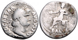 RÖMISCHES REICH, Nero, 54-68, AR Denar (65-68), Rom. Belorb. Büste r. Rs.Salus l. sitzend. 2,99g.
f.ss/s
Kampm.14.24