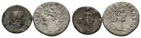 RÖMISCHES REICH, Nero, 54-68, Bil.-Tetradrachme Jahr 13 =66/67, Alexandria. Büste mit Strahlenkrone l. Rs.Büste des Divus Augustus mit Strahlenkrone r...