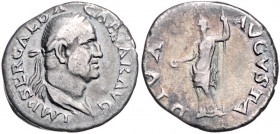 RÖMISCHES REICH, Galba, 68-69, AR Denar, Rom. IMP SER GALBA CAESAR AVG. Belorb. Büste r. Rs.DIVA AVGUSTA. Livia steht l. mit Patera und Zepter. 3,17g....