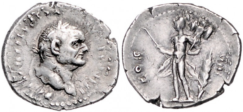 *RÖMISCHES REICH, Vespasian, 69-79, AR Denar COS VIII =77-78, Rom. Belorb. Büste...