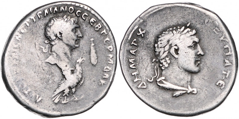 RÖMISCHES REICH, Trajan, 98-117, AR Tetradrachme, Phoenicien, Stadt Tyros. Belor...