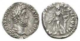 RÖMISCHES REICH, Commodus, 177-192, AR Denar TRP XVI COS VI =190-191, Rom. Belorb. Büste r., M COMM ANT P FEL AVG BRIT PP. Rs.Apollo frontal stehend, ...